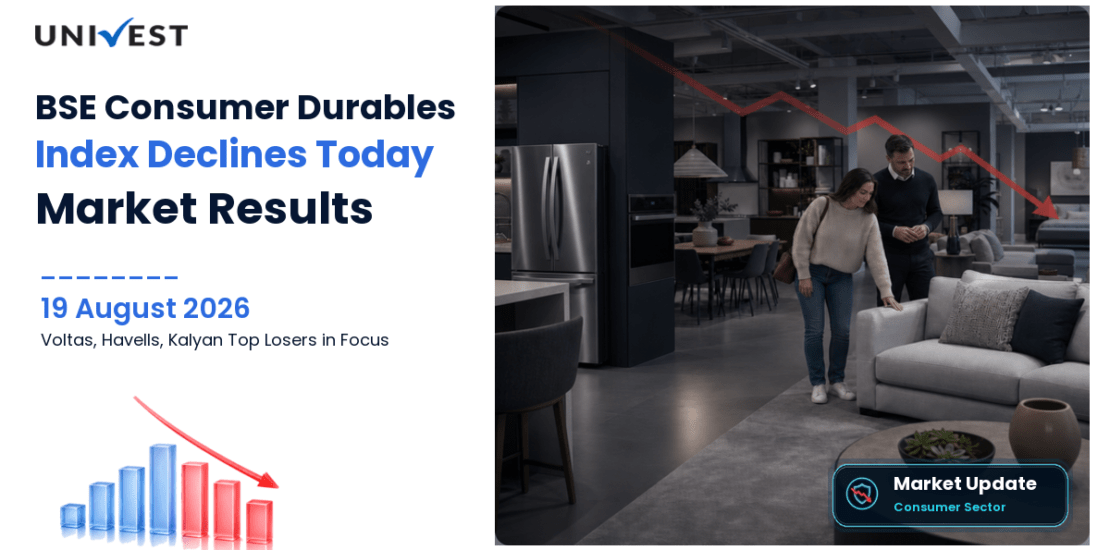 BSE Consumer Durables Index Falls 0.4%: Voltas, Havells India, Kalyan Jewellers Top Losers 19 Aug 2026