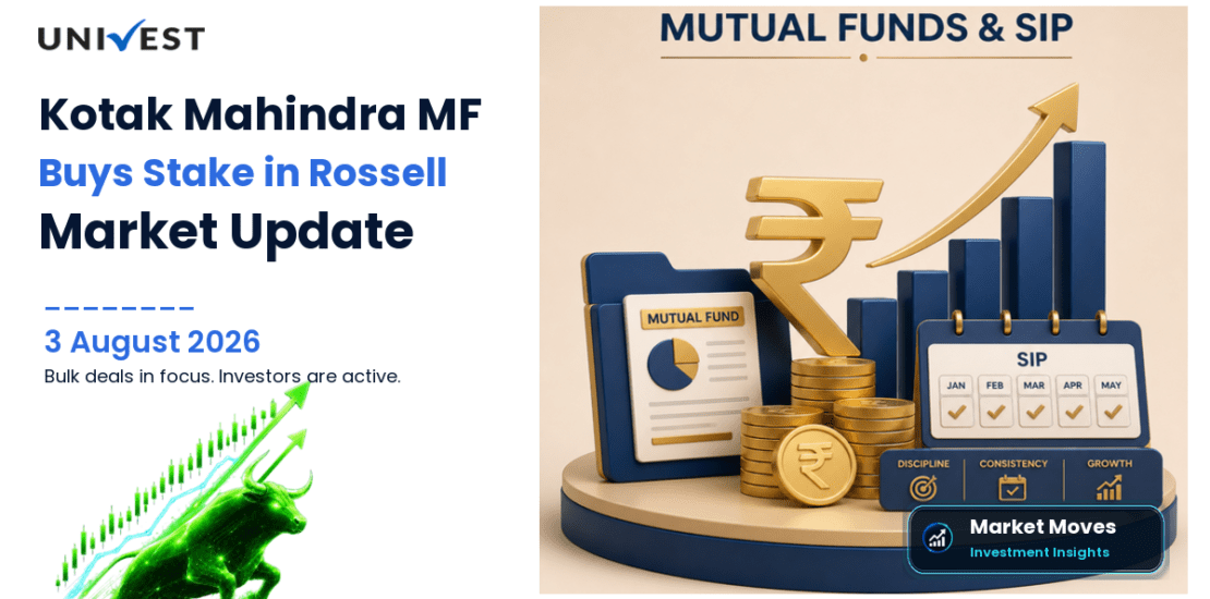 Bulk Deals Today: Kotak Mahindra MF Buys 4.89% Stake in Rossell Techsys, Carnelian and SageOne Also Active