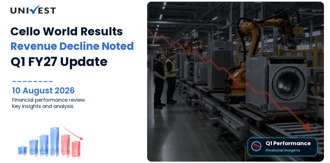 Cello World Q1 FY27 Results: Revenue Rs 526 Cr, PAT Rs 73 Cr and Key Highlights