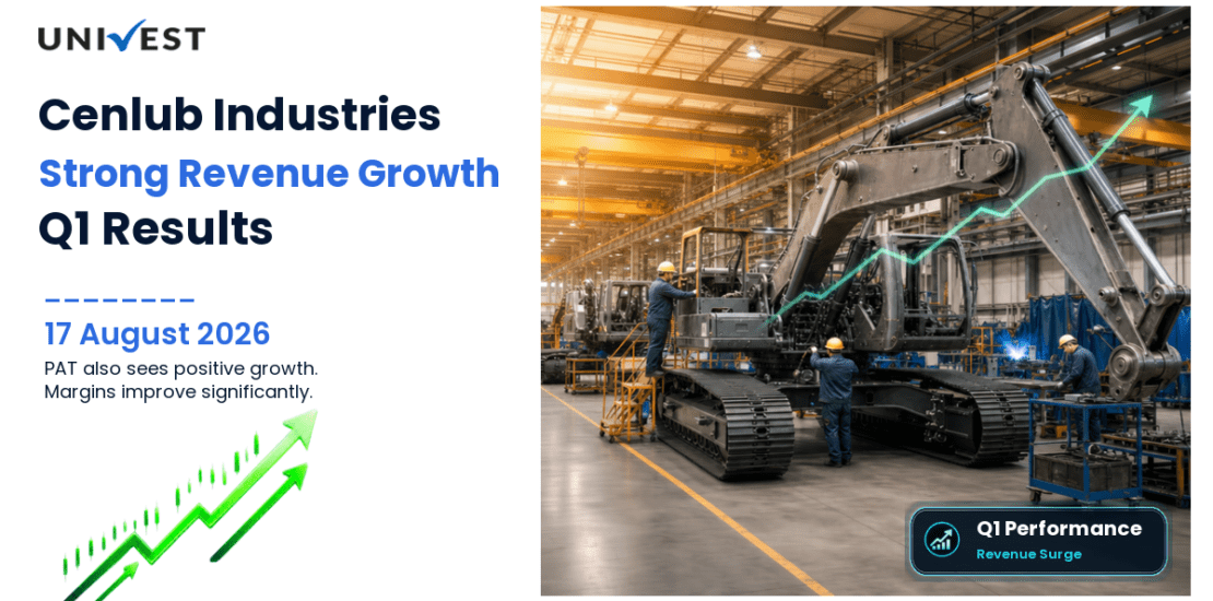 Cenlub Industries Q1 FY27 Results: Revenue Grows 22% to Rs 17 Crore, PAT Grows 10% to Rs 1 Crore