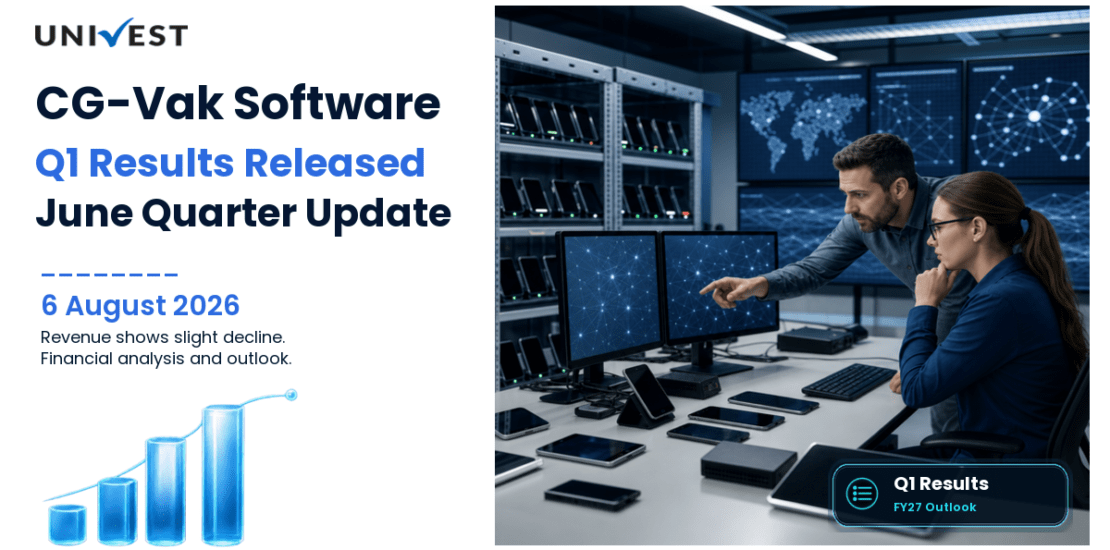 CG-Vak Software and Exports Q1 Results FY27: PAT at Rs 1 Cr for June 2026 Quarter