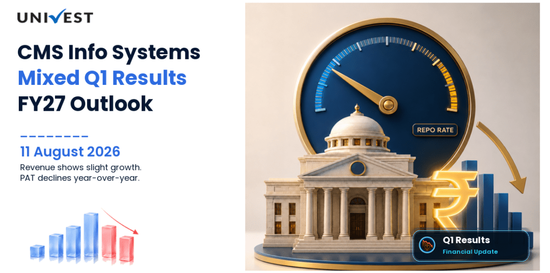 CMS Info Systems Q1 FY27 Results: Revenue Rs 634 Cr, PAT Rs 83 Cr and Key Highlights