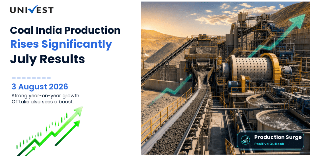 Coal India July Production Rises 8.4% to 50.4 MT as Offtake Jumps 17.4%