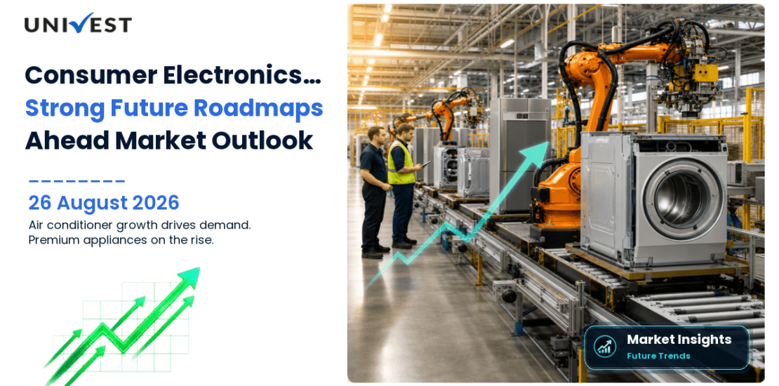 5 Consumer Electronics Stocks in India with Strong Future Roadmaps as Air Conditioner Penetration Growth, PLI-Driven Component Manufacturing, and Rising Aspiration for Premium Appliances Drive Volumes