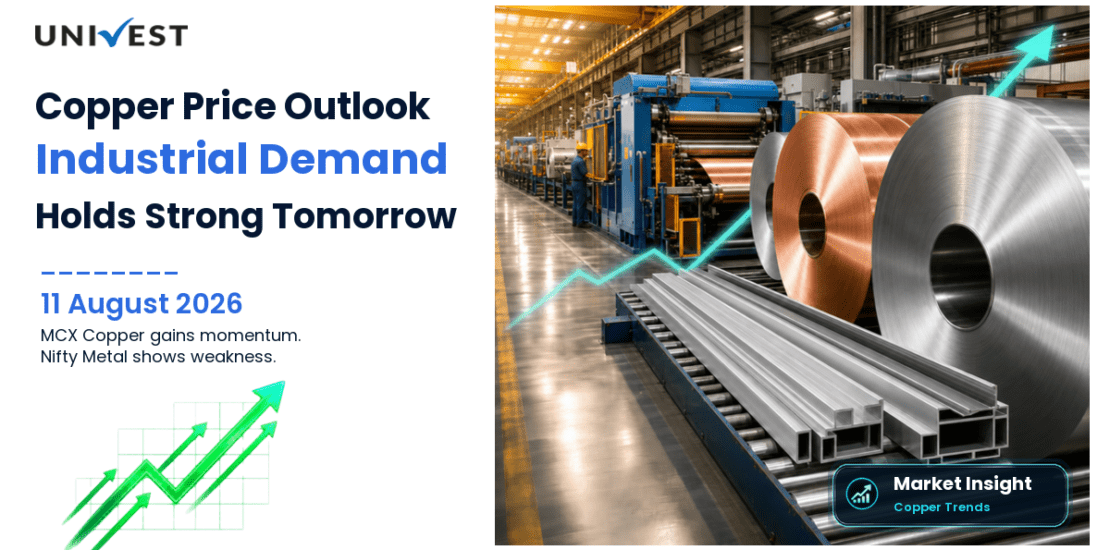 Copper Price Prediction for Tomorrow, 12 August 2026: MCX Copper Gains 0.44% to Rs 1,383 as Industrial Demand Holds Despite Nifty Metal Weakness