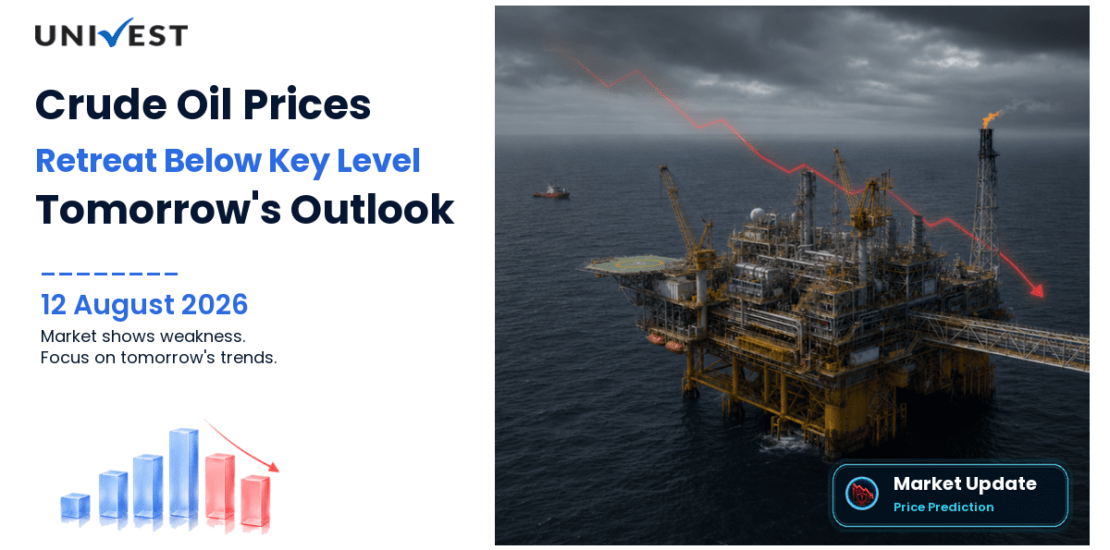 Crude Oil Price Prediction for Tomorrow, 13 August 2026: MCX Crude Retreats 0.38 Percent to Rs 7,910 as First Close Below Rs 8,000 Since Tuesday's Iran-Driven Surge