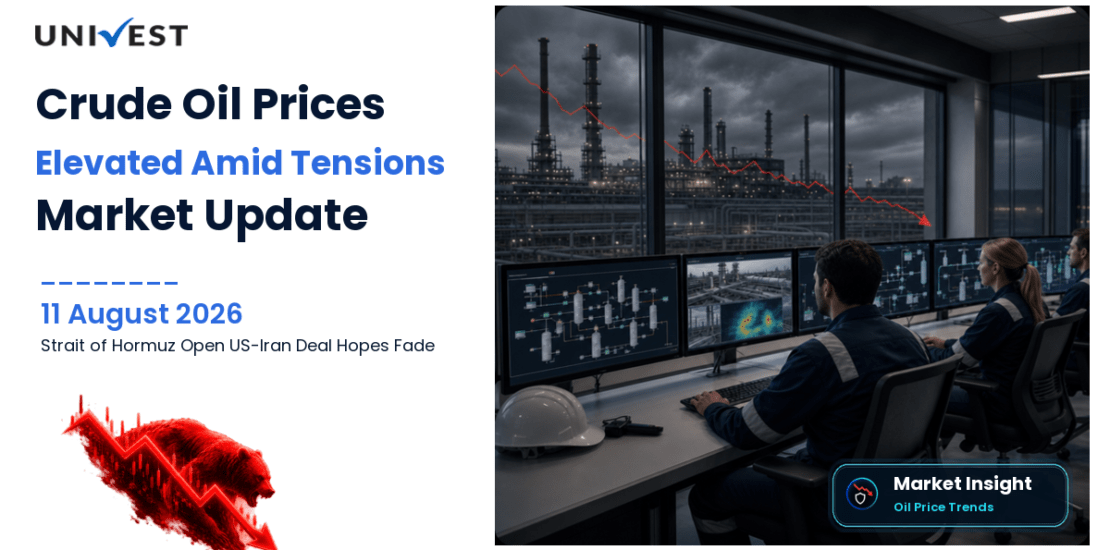 Crude Oil Price Stays Elevated as Trump Declares Strait of Hormuz Open and US-Iran Peace Deal Hopes Fade on 11 August 2026