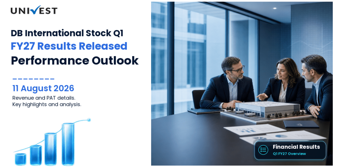 DB International Stock Q1 FY27 Results: Revenue Rs 10 Cr, PAT Rs 0.86 Cr and Key Highlights