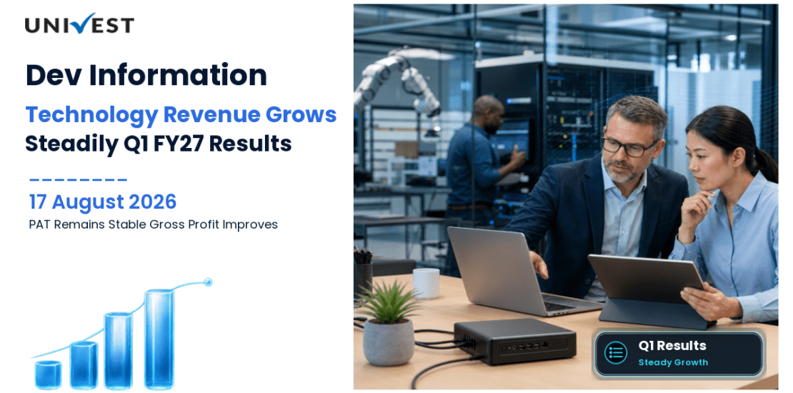 Dev Information Technology Q1 FY27 Results: Revenue Grows 3% to Rs 44 Crore, PAT Stable at Rs 2 Crore