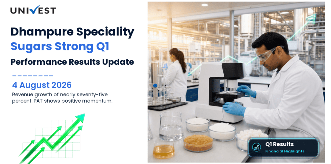 Dhampure Speciality Sugars Q1 Results FY27: PAT at Rs 1 Cr for June 2026 Quarter