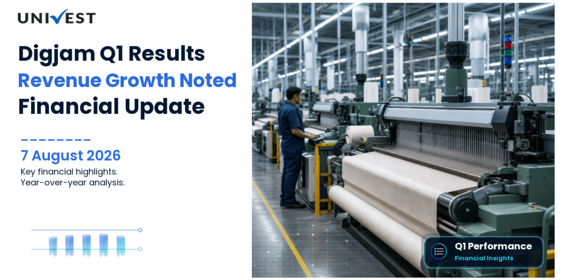 Digjam Q1 FY27 Results: Revenue Rs 7 Cr, PAT Rs 0.82 Cr and Key Highlights