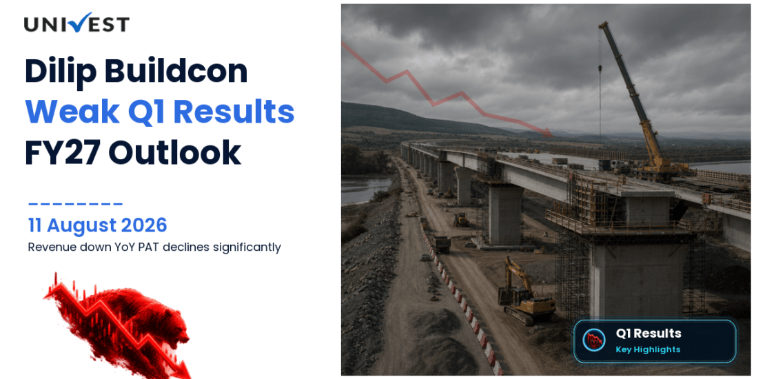 Dilip Buildcon Q1 FY27 Results: Revenue Rs 2,377 Cr, PAT Rs 127 Cr and Key Highlights