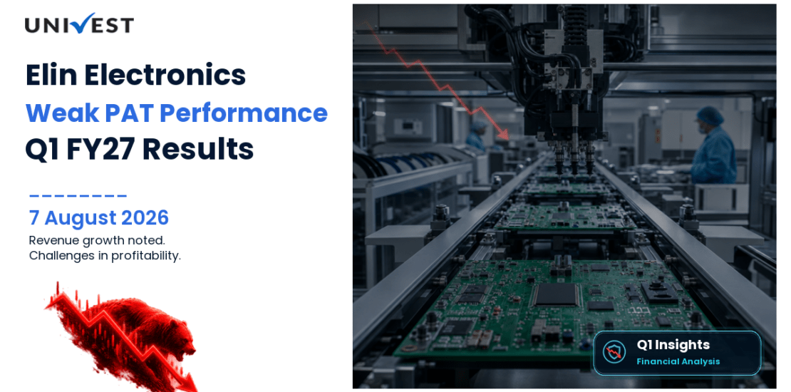 Elin Electronics Q1 FY27 Results: Revenue Rs 362 Cr, PAT Rs 21 Cr and Key Highlights