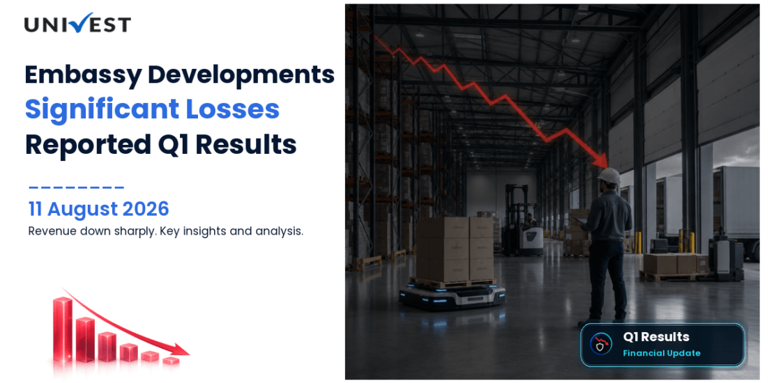 Embassy Developments Q1 FY27 Results: Revenue Rs 216 Cr, Net Loss Rs 237 Cr and Key Highlights