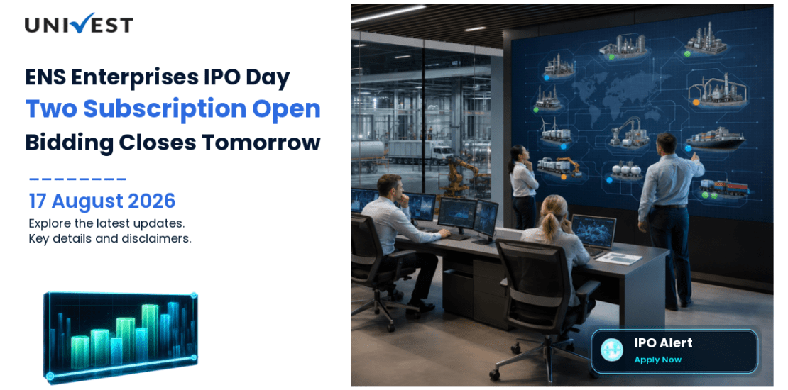 ENS Enterprises Initial Public Offering Day 2 Subscription Open 17 August 2026: BSE SME Diversified Services Company Closes Bidding 18 August