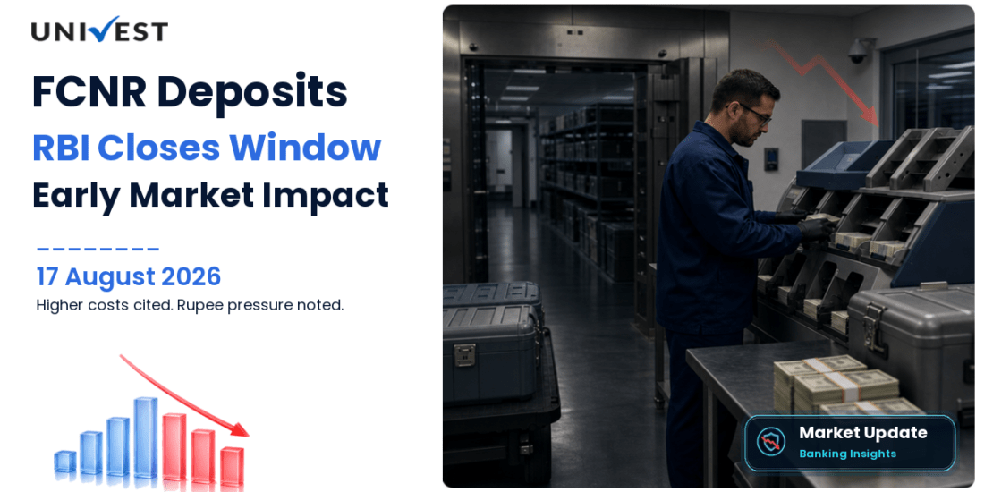 FCNR Deposits Window Closes by August 31 as RBI Cites Strong Response: Higher Costs and Rupee Pressure Behind Premature Closure of FCNR-B Swap Facility