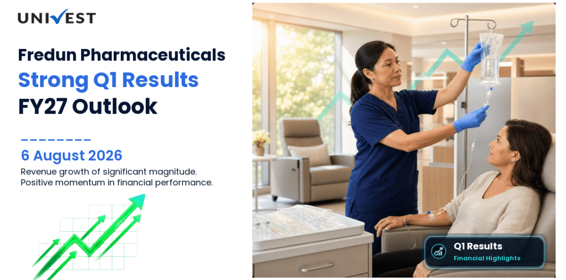 Fredun Pharmaceuticals Q1 Results FY27: PAT at Rs 13 Cr for June 2026 Quarter