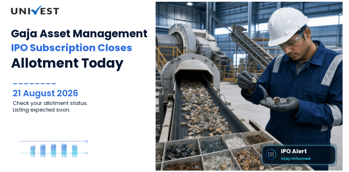 Gaja Alternative Asset Management Initial Public Offering Closes Today August 21, 2026: Allotment Date and How to Check Status on BSE, NSE, Registrar