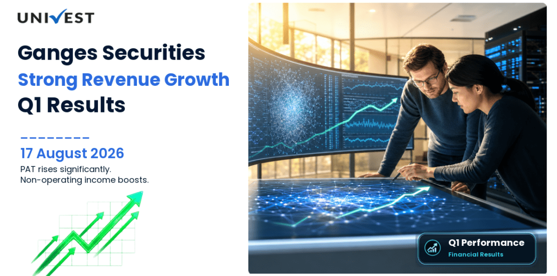 Ganges Securities Q1 FY27 Results: Revenue Grows 22% to Rs 7 Crore, PAT Rises 19% to Rs 1 Crore