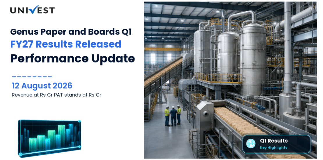 Genus Paper and Boards Q1 FY27 Results: Revenue Rs 218 Cr, PAT Rs 3 Cr and Key Highlights