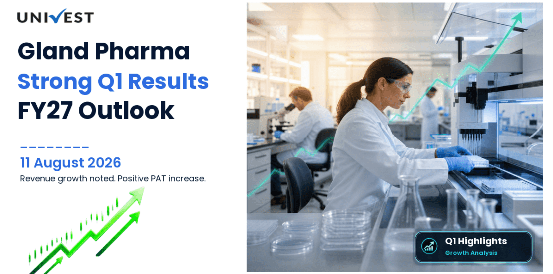 Gland Pharma Q1 FY27 Results: Revenue Rs 1,800 Cr, PAT Rs 316 Cr and Key Highlights