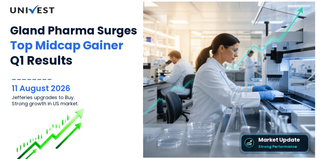 Gland Pharma Share Price Jumps 12 Percent, Top Midcap Gainer on 11 August 2026 as Jefferies Upgrades to Buy After Strong Q1 Results