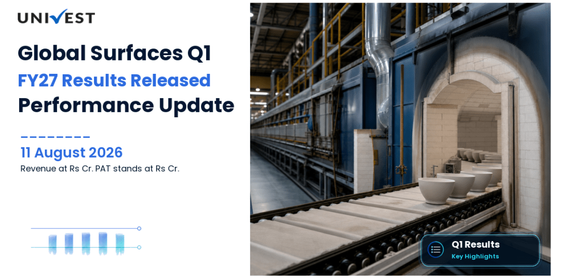 Global Surfaces Q1 FY27 Results: Revenue Rs 65 Cr, PAT Rs 0.06 Cr and Key Highlights