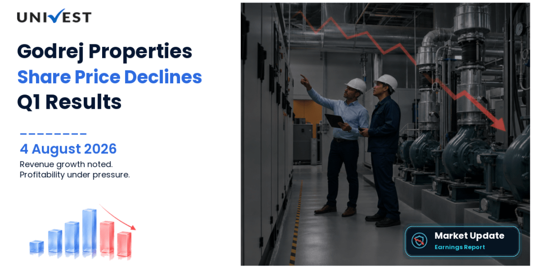 Godrej Properties Share Price Falls 2.68% After Q1 FY27 Results on 4 August 2026
