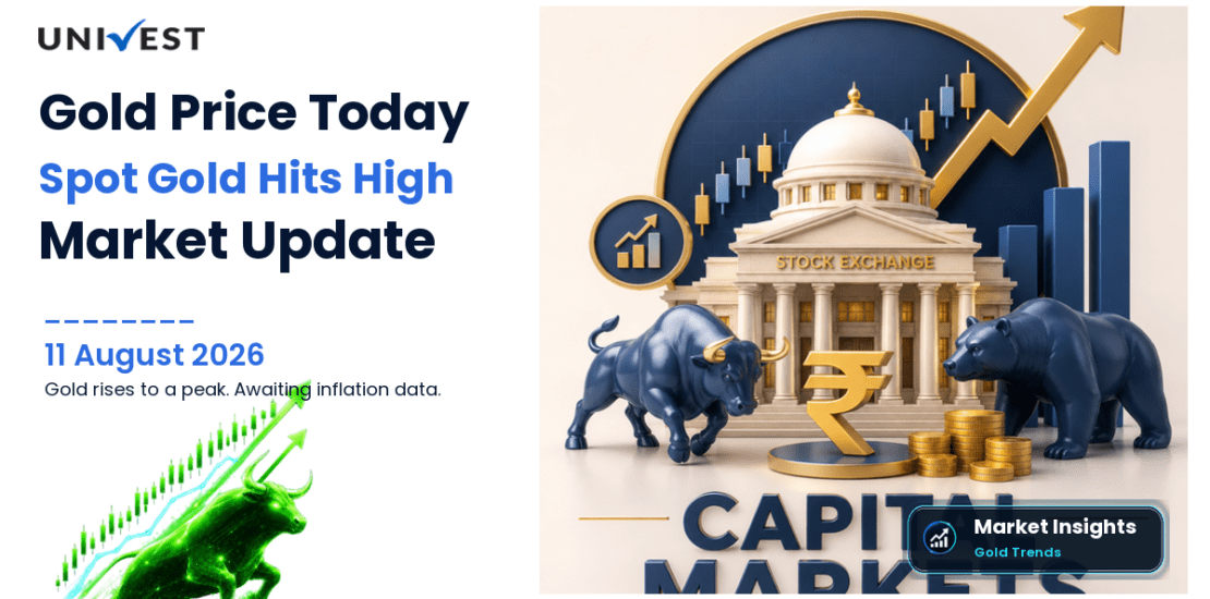 Gold Price Today on 11 August 2026: Spot Gold Rises to a Two-Month High at $4,411.77 Per Ounce as US Inflation Data Looms