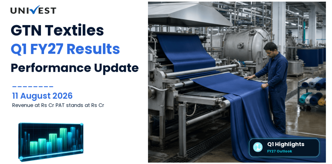 GTN Textiles Q1 FY27 Results: Revenue Rs 7 Cr, PAT Rs 0.35 Cr and Key Highlights