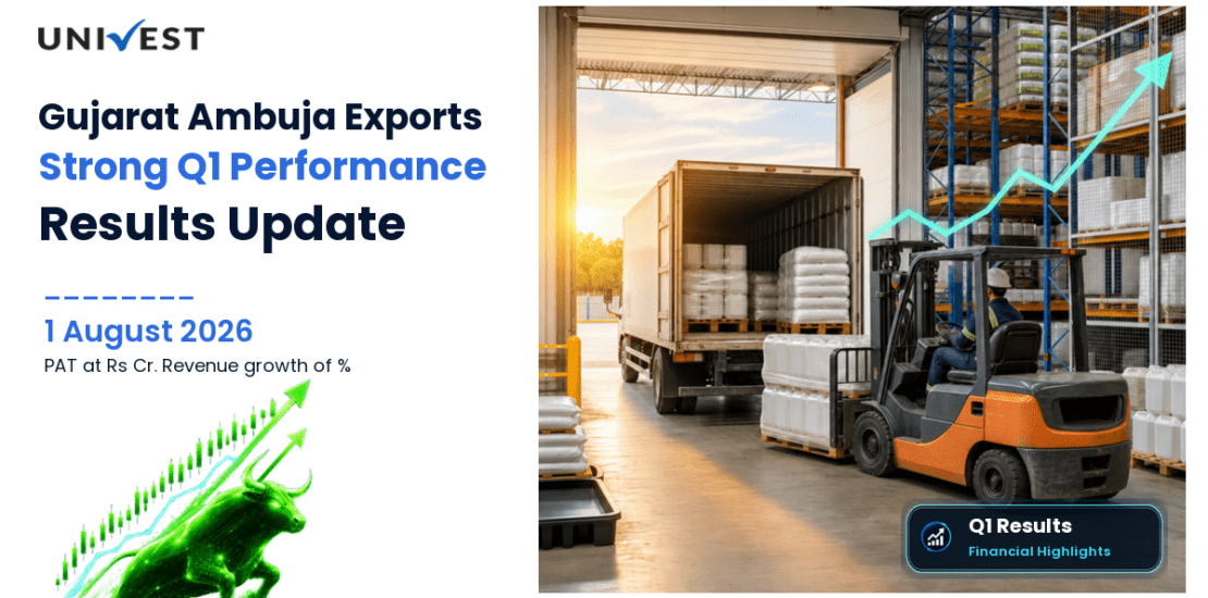 Gujarat Ambuja Exports Q1 Results FY27: PAT at Rs 176 Cr for June 2026 Quarter