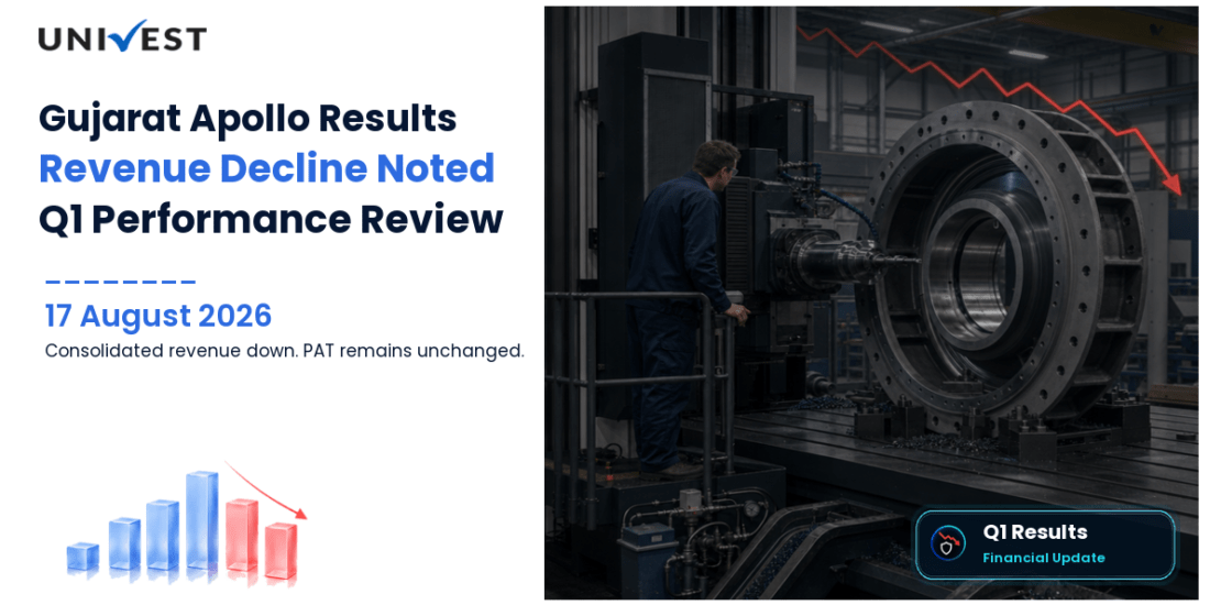 Gujarat Apollo Q1 FY27 Results: Revenue Rs 10 Cr, PAT Rs 1 Cr