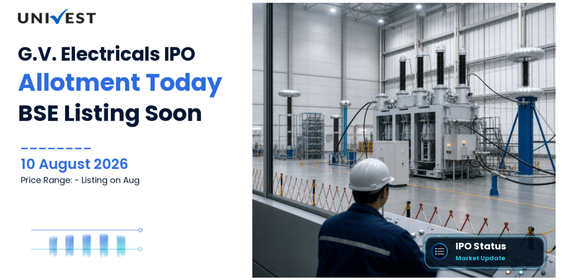 G.V. Electricals IPO Allotment 10 Aug: Status and BSE SME Listing