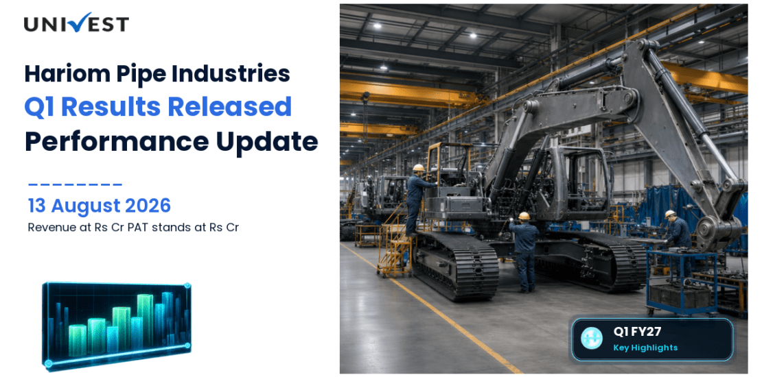 Hariom Pipe Industries Q1 FY27 Results: Revenue Rs 429 Cr, PAT Rs 16 Cr and Key Highlights