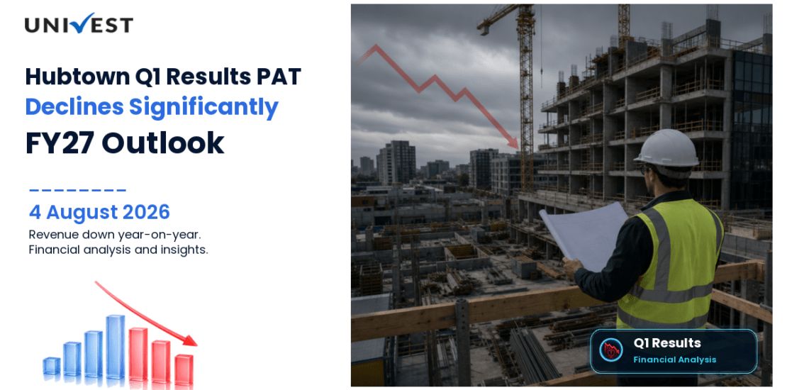 Hubtown Q1 Results FY27: PAT at Rs 26 Cr for June 2026 Quarter