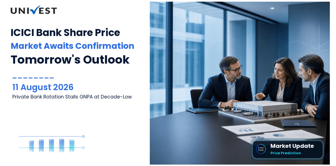 ICICI Bank Share Price Prediction for Tomorrow, 12 August 2026: Rs 1,429 on Day 5 as Private Bank Rotation Reversal Stalls and Market Awaits Wednesday Confirmation