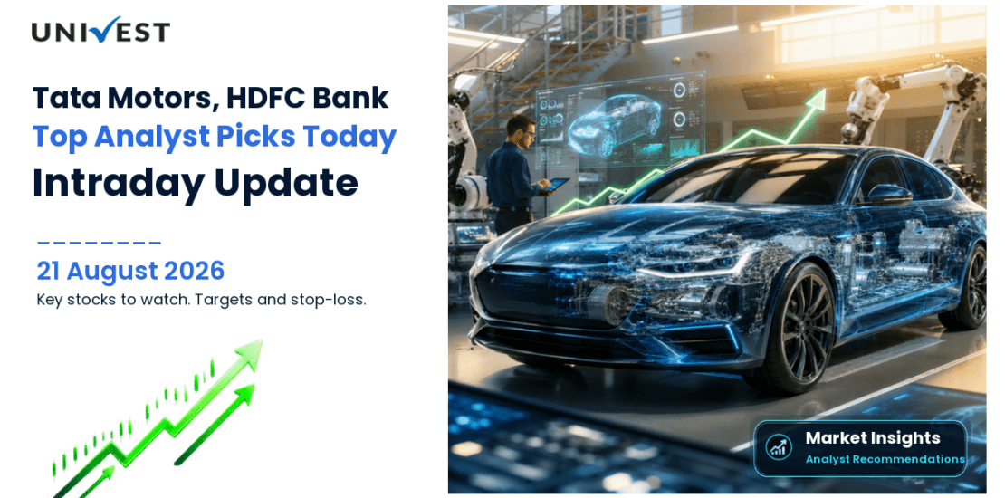 Intraday Stocks for Today: Tata Motors, HDFC Bank, Shriram Finance — Analyst Top Picks 21 August 2026