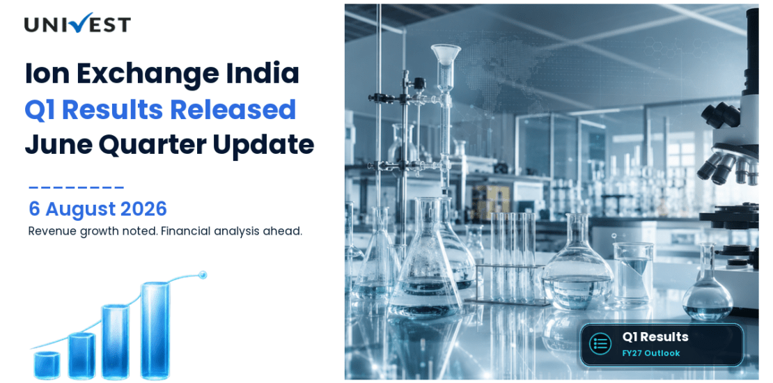 Ion Exchange India Q1 Results FY27: PAT at Rs 2 Cr for June 2026 Quarter