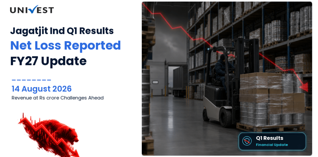 Jagatjit Ind Q1 Results FY27: Revenue Rs 160 crore, Net Loss Rs 8 Crore on Consolidated Basis
