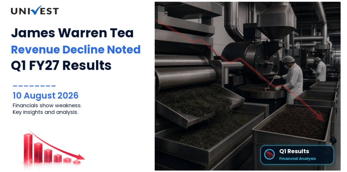 James Warren Tea Q1 FY27 Results: Revenue Rs 17 Cr, PAT Rs 9.00 Cr and Key Highlights