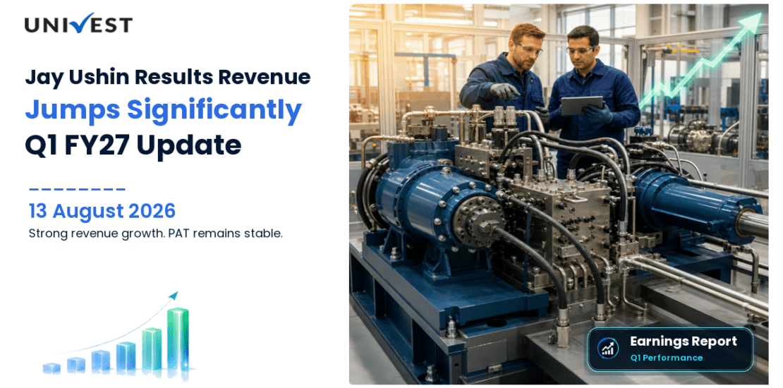 Jay Ushin Q1 FY27 Results: Revenue Jumps 29% to Rs 276 Crore, PAT Stable at Rs 4 Crore
