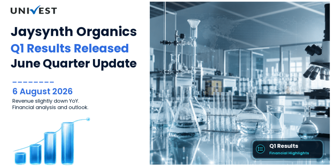 Jaysynth Organics Q1 Results FY27: PAT at Rs 5 Cr for June 2026 Quarter