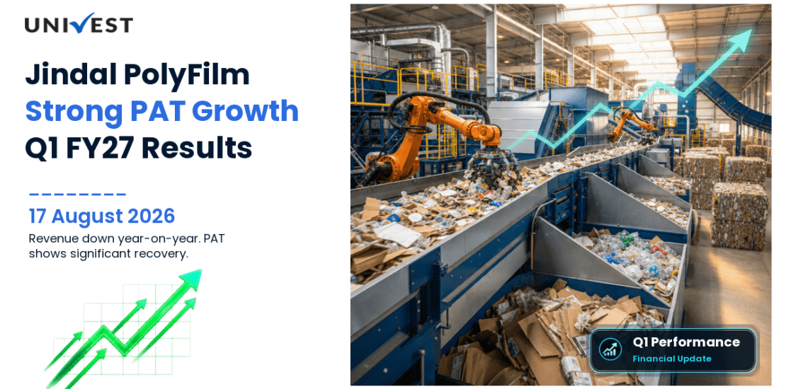Jindal PolyFilm Q1 FY27 Results: Revenue Rs 696 Cr, PAT Rs 107 Cr
