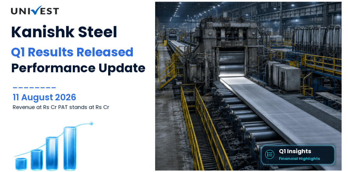 Kanishk Steel Q1 FY27 Results: Revenue Rs 87 Cr, PAT Rs 1 Cr and Key Highlights
