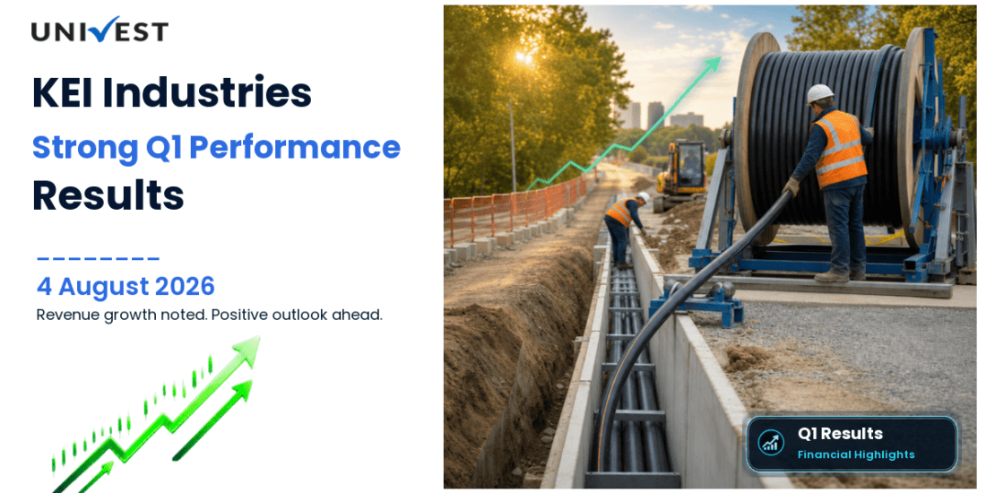 KEI Industries Q1 Results FY27: PAT at Rs 274 Cr for June 2026 Quarter