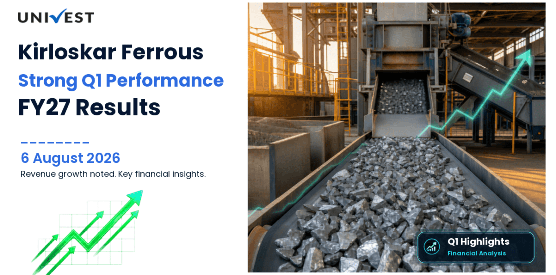 Kirloskar Ferrous Industries Q1 Results FY27: PAT at Rs 82 Cr for June 2026 Quarter