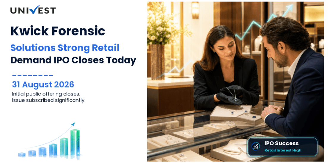 Kwick Forensic Solutions Initial Public Offering Closes Today: Issue Subscribed 6.98x on Day 1, Retail Demand Leads at 13.17x