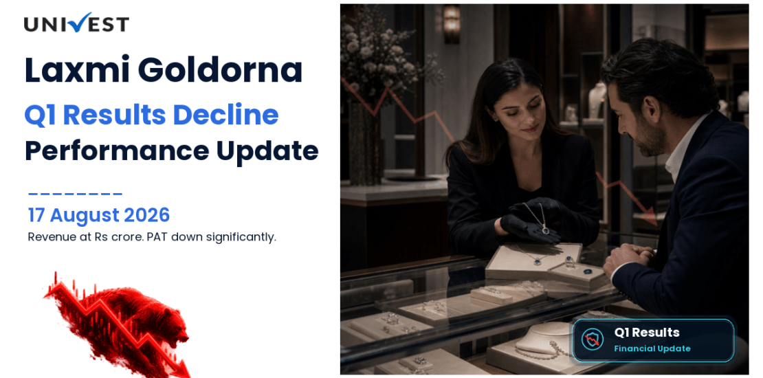 Laxmi Goldorna Q1 FY27 Results: Revenue Rs 37 Cr, PAT Rs 1 Cr