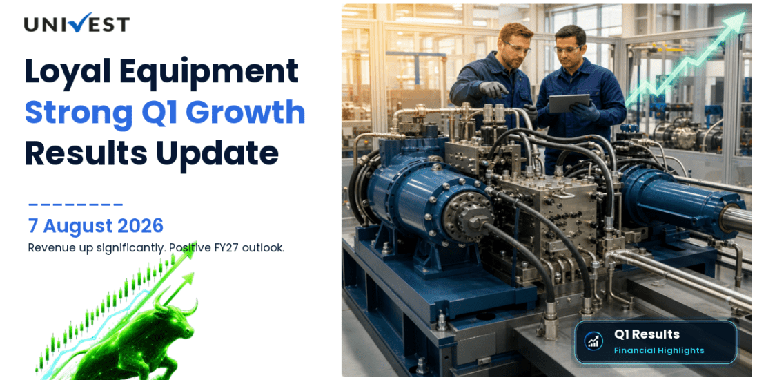 Loyal Equipment Q1 FY27 Results: Revenue Rs 18 Cr, PAT Rs 1.00 Cr and Key Highlights