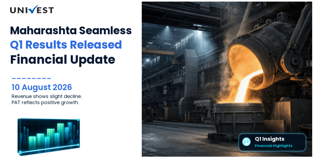 Maharashta Seamless Q1 FY27 Results: Revenue Rs 1,091 Cr, PAT Rs 270 Cr and Key Highlights